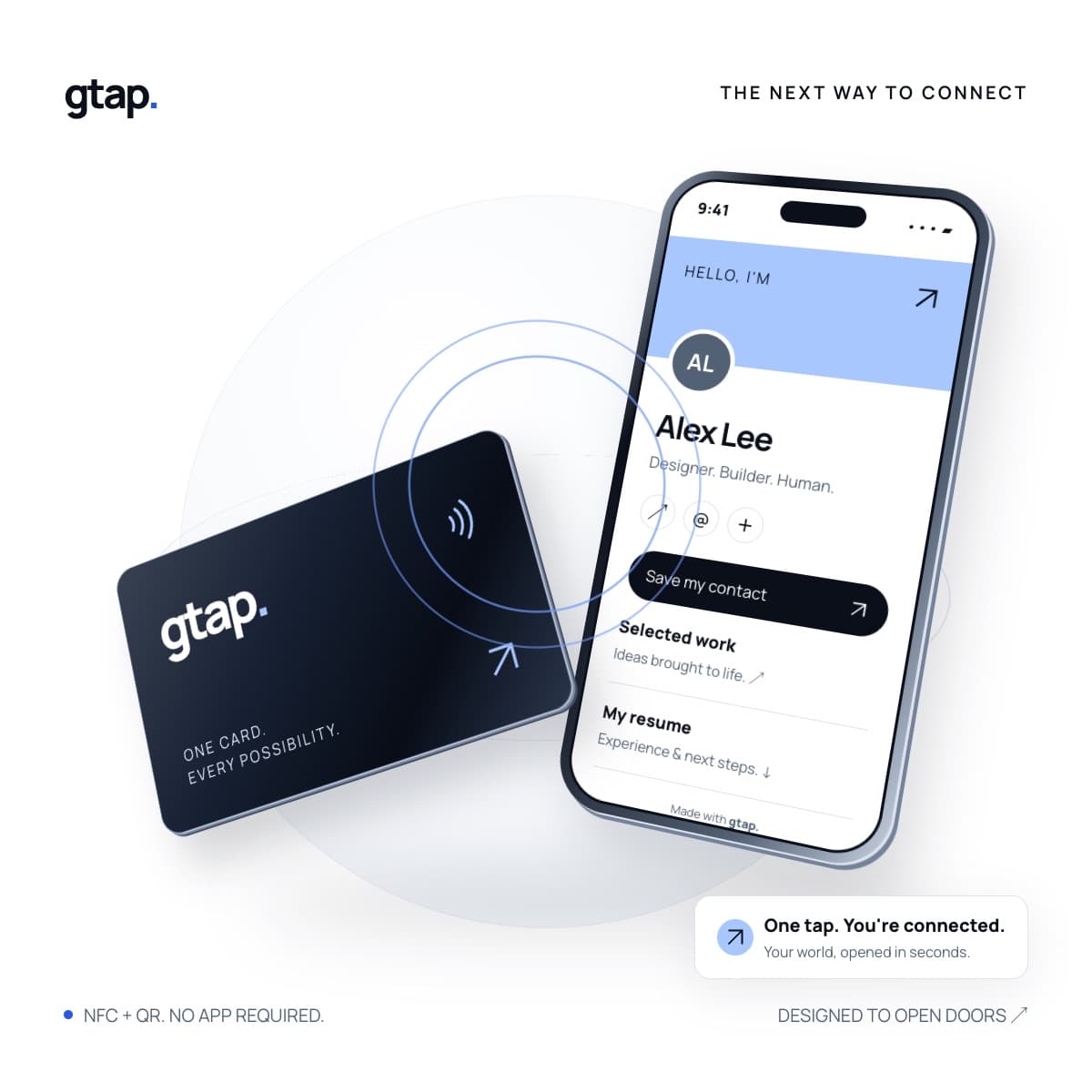 G-tap NFC card product concepts